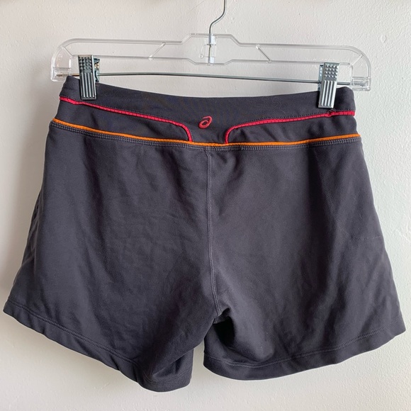 Asics Gray Pink And Orange Running Shorts - Picture 2 of 8